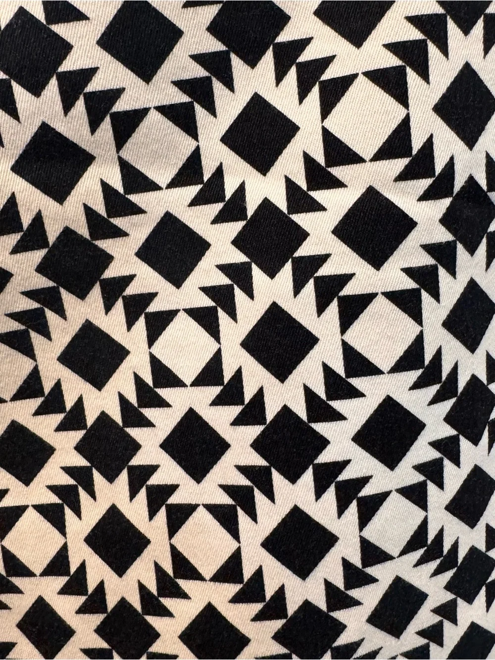 J. Crew Black and White Geometric Toothpick Pants